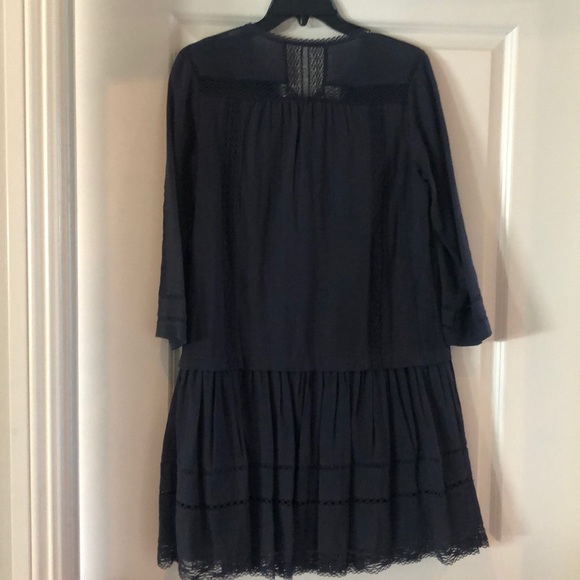 Rebecca Taylor navy cotton shift dress - Picture 3 of 6